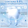 Hydroxyapatite Toothpaste 2PC for Enamel Protection, Contains 9.9% Nano-Hydroxyapatite, Restores
