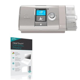 BoxWave Screen Protector Compatible With ResMed AirCurve 10 VAuto - ClearTouch Crystal Privacy (2-Pack), Privacy Screen Protector Flexible Film Clear