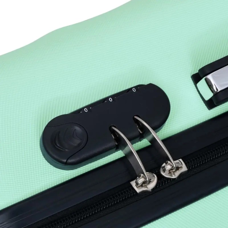 Mint ABS Hardcase Trolley Suitcasecolor: Green Color