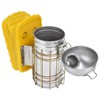Pointed Beehive Smoker with Heat Protection Board Stainless Steel Bee
