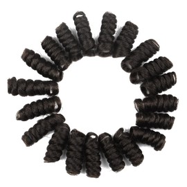 Haolocs 3 Packs Saniay Curl Crochet Braids Short Crochet Braiding Bouncy Twist Spiral Curls Jamaican Twist Hair Extensions 20 Strands/Pack (4, 12 * 10 inch)