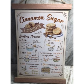 Greenbrier’s Fall  Cinnamon Sugar Baking Process Wood Style Hanging Sign 13x9 In