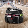VEVOR Bowling Ball Bag, 2 Ball Four Roller Bowling Bag