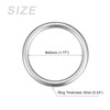 METALLIXITY 316 Stainless Steel O Rings (45x6mm) 1pcs, Welded Round
