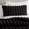 Riverbrook Home Everett Faux Fur 4-Piece Comforter Set, Full/Queen, Black