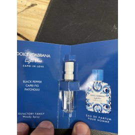 Dolce&Gabbana Lot of 10 Dolce & Gabbana Light Blue CAPRI IN LOVE EDP Sample Vial 1.5 ml
