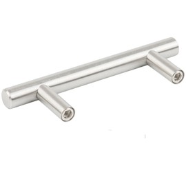 TRIXES Pack of 20 Stainless Steel 100mm Wide Cabinet Door Drawer T-Bar Handles 64mm Centres