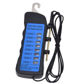 12KV Voltage Tester Electric Fence Tester 8 Neon Indicator Lights Fence Voltage Tester 2000 to 12000V Portable Fence Tester for Farms, Home Gardens, Livestock Enclosures