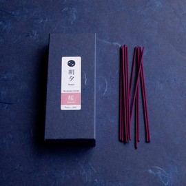 Asayu Japan Incense Sticks with Low Smoke for Morning or Evening Meditation, Relax or Yoga, Made in Japan 40gr - Cherry Blossom