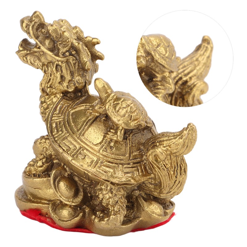 Feng Shui Decoration Dragon Tortoise Feng Shui Copper Casting Craft