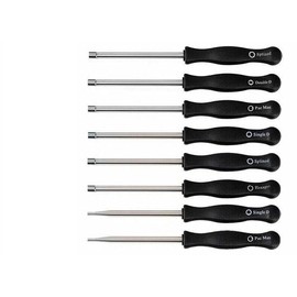 AIMALL 8x Splined Handle Carburetor Adjustment Tool Kit Adjusting Carb Screwdriver Set for 2-Cycle Engine, Includes Pac Man, Single D, Hexagon, and Splined Drivers