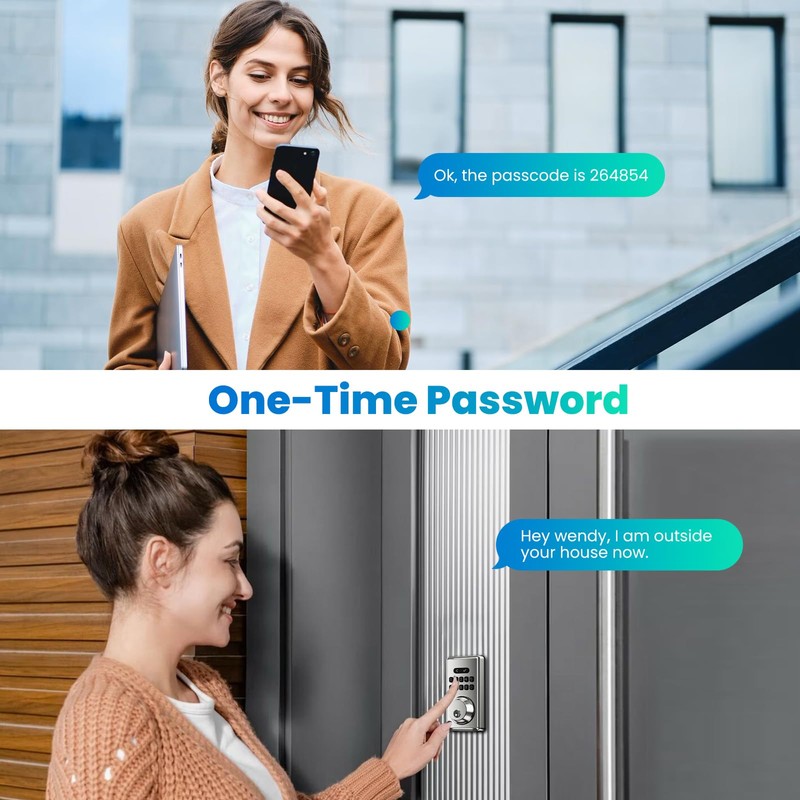 MOUSETRO Keyless Entry Door Lock, Electronic Keypad Deadbolt for Front
