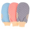 FOMIYES 3pcs Exfoliating Gloves for Body Scrub Deep Cleansing Shower