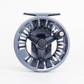 Raprance Fly Fishing Reel 7/8wt - CNC Aluminum Alloy, Ultra-Light, Instant Spool Change Side Button, for Freshwater/Saltwater (Matte Gunmetal Gray)