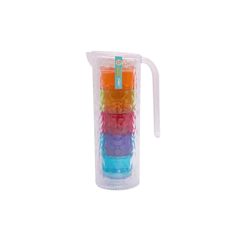 Clear Plastic 1.6Lt Multi Purpose Pitcher Jug with Lid &