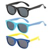 FANNYGO FANNYGO 3 Pack kids sunglasses for Boys Girls Kids