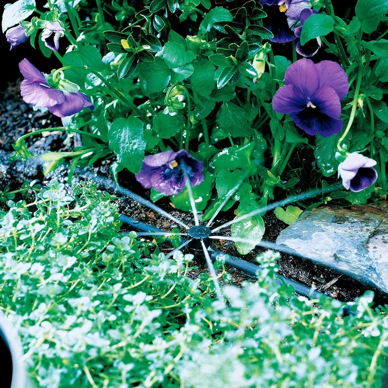 Orbit 67101 1/4" Barb Drip Irrigation Multi-Stream Inline Drip Emitter,