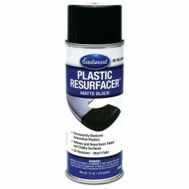 Eastwood Plastic Resurfacer Matte Black Aerosol Clear Coat 11oz.