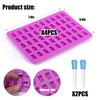 Palksky 4Pcs Gummy Bear Mold Silicone, Fruit Snack Molds, Gummies