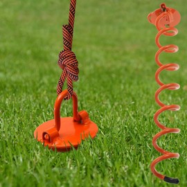 Ground Stakes Anchors | Spiral Tent Stakes Heavy Duty - Rust Resistant, Multifunctional Outdoor Fixing Tool for Tents Canopies Swings Camping Backyard Playground