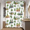 Xiaoput Xiaoput Camper Shower Curtain, RV Shower Curtain for Happy