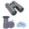 Bushnell 10x42 Engage X Waterproof Roof Prism Binoculars, Black, Bundle
