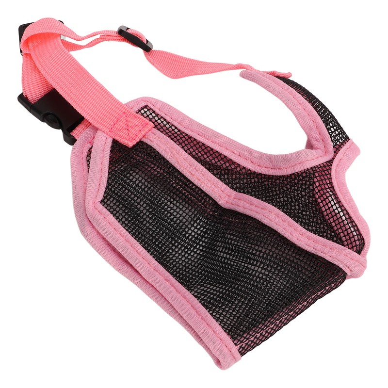 Short Snout Dog Muzzle Adjustable Breathable Prevent Biting Chewing Dog