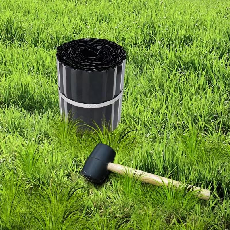 Corrugated Metal Landscape Edging,6 Inch x 20FT Sturdy Steel Garden