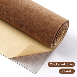 Self Adhesive Felt Velvet Fabric Liner Velvet Drawer Liner for Jewelry Drawer Craft Felt Fabric Sheet Art & Craft Making 14.2" x 78" (Camel)