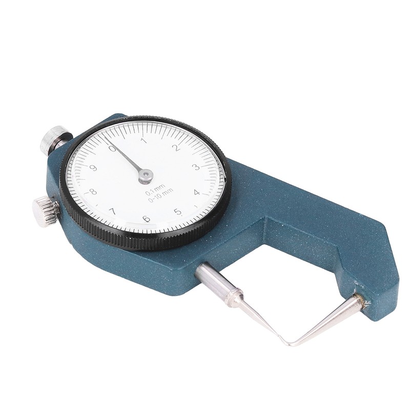 Dial Thickness Gauge Curved Tip Head 0 to 10mm Range