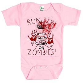 Rapunzie Run Zombies Baby Bodysuit Cute Baby Clothes for Infant Boys and Girls (3-6 Months, Pink)