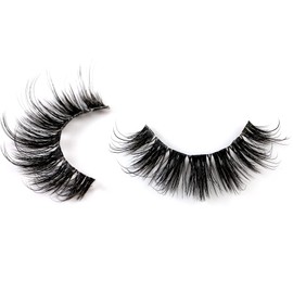 Clear Band Eyelashes, 10 Pairs, Russian Stripes, False Eyelashes, D Curl Lashes, Natural Fluffy 3D Fluffy False Eyelashes, Look Like Eyelash Extensions (D27C)