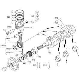 Pmtihxu D902 Piston+Piston Rings 1J091-21110 1J09121110 For Kubota D902 D902-E2B D902-E3B D902-E4B Engine BX24 BX25 BX2230D BX2350D BX2360 KX41-3 KX41-3 Excavator STD D902 piston ring set