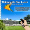 Bird Leash,Bird Harness,Retractable Anti-Bite Parrot Harness,with 3 Different Sizes of