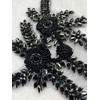 ESOSZNUA Two Colors Handmade Beaded Crystal Patches Bodice Lace DIY