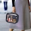 Pinkmik Clear Traveling Toiletry Bag TSA Approved large clear cosmetics