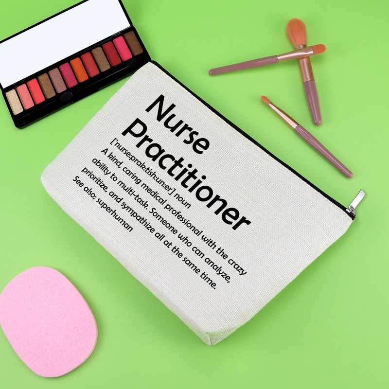 Gevody Nurse Practitioner Gifts for Women Makeup Bag Thank You