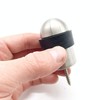 Door Stop Floor Mounted Concealed Fixing Dome Top Satin Stainless