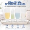 Janety Kit de Viaje con 4 Botellas Recargables Antifugas, Envases
