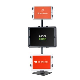 ARKON Mounts Triple Tablet Holder Stand for Restaurant Delivery and Point of Sale DoorDash Uber Eats Grubhub | TRITABL29
