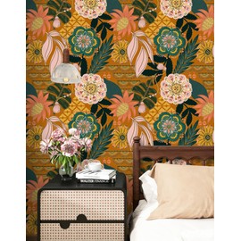 Wallpaper Peel and Stick Renter Friendly Textured Wallpaper Boho