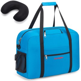 For Spirit, American Airline, Frontier 18X14X8 Inches Personal Item Under Seat Duffel Bag With Air Pillow And USB Port (Royal Blue)
