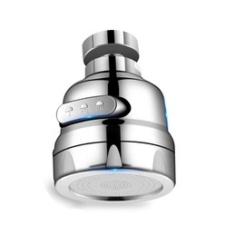 360°Rotating Splash-Proof Faucet Aerator Adjustable 3 Modes Water Saving Faucet Sprayer Head for Bathroom Kitchen