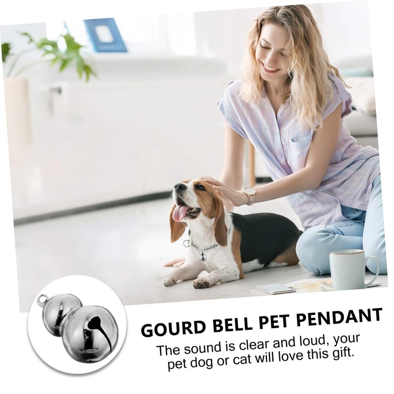 VILLFUL 5Pcs Christmas Pet Bells for Dog Collar Lightweight Decorative