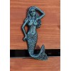 Ebros Gift 6"H Mermaid Cast Iron Rustic Wall Coat Hook