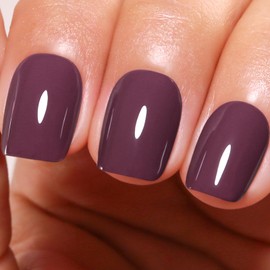 Gel Polish, 0.5 Fl Oz Burgundy Cherry Red Gel Nail Polish Autumn Winter Soak Off LED UV Gel Nail Polish Art Starter Manicure Salon DIY Nail Gel Polish