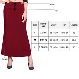 KNETLI Cotton Lycra Saree Shapewear Petticoat for Women,Fish Cut Shapewear, Darkgrey, Large