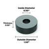 Isolate It: Sorbothane Vibration Isolation Washer 50 Duro (0.5" ID