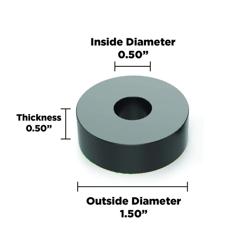 Isolate It: Sorbothane Vibration Isolation Washer 50 Duro (0.5" ID