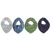 Set of 4 Pippi Triangular Baby Bibs Neck Scarf Set